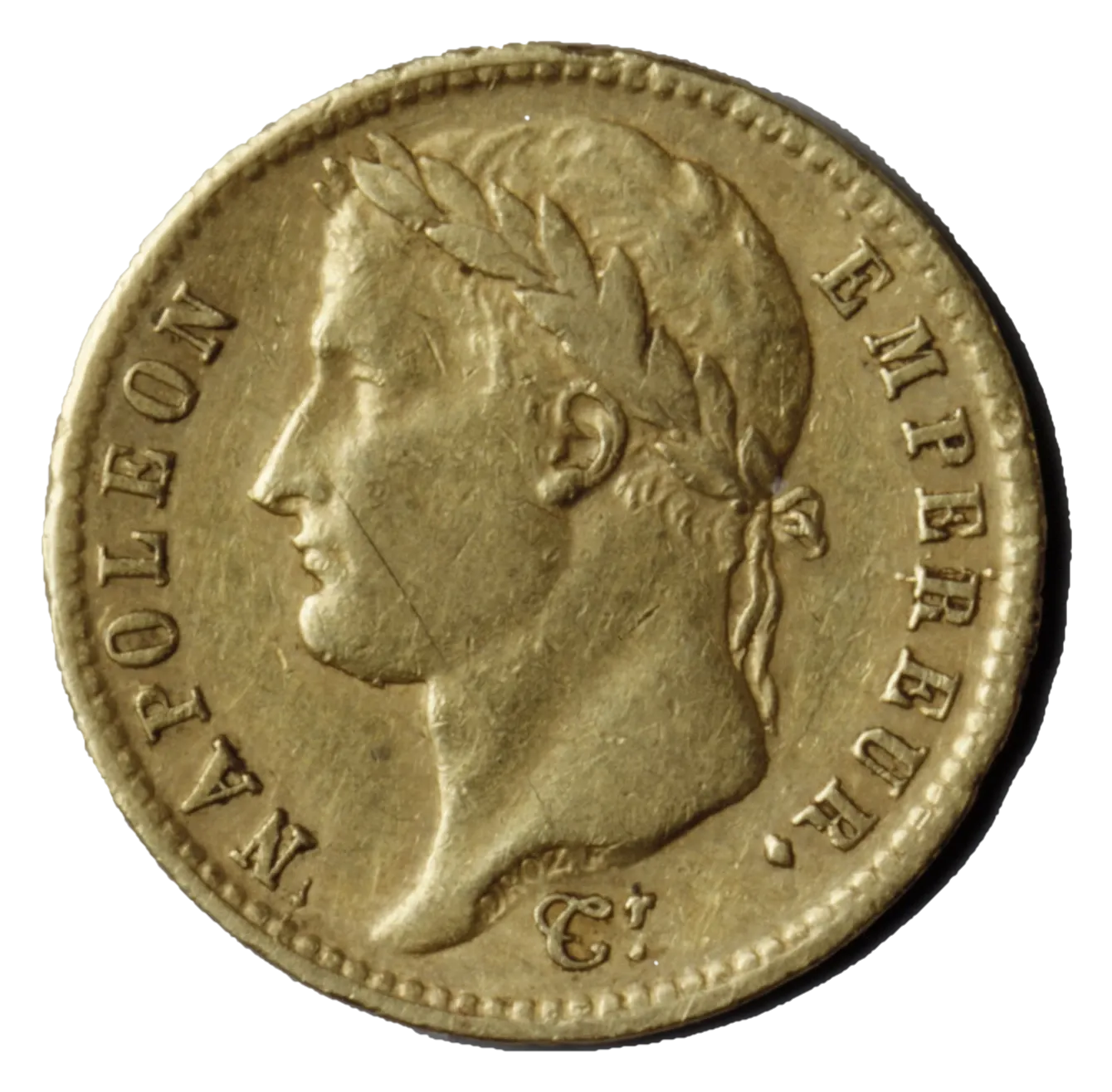 Pièce de 20 francs or à l'effigie de Napoléon Ier